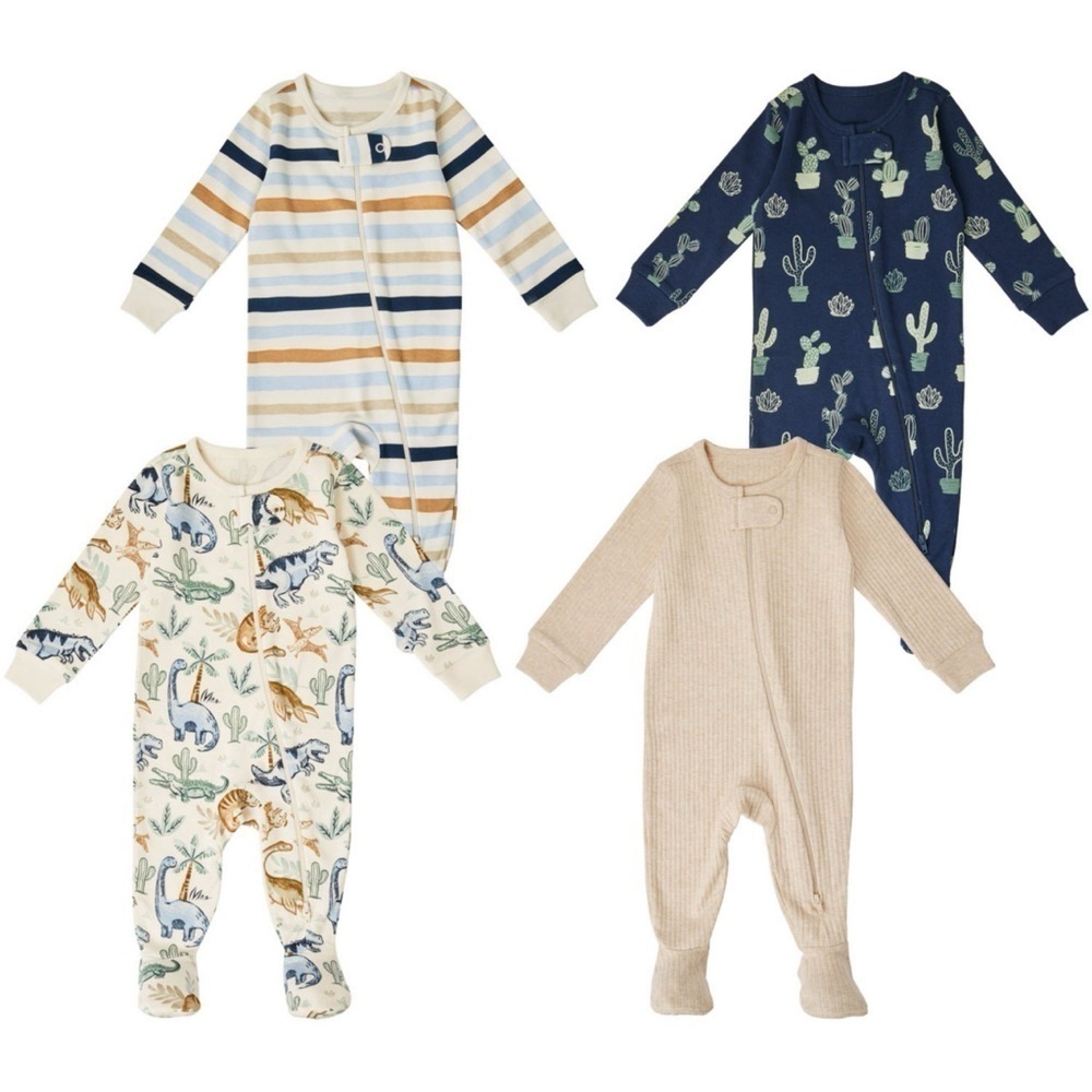 Baby Boy 4-pack Pajamas